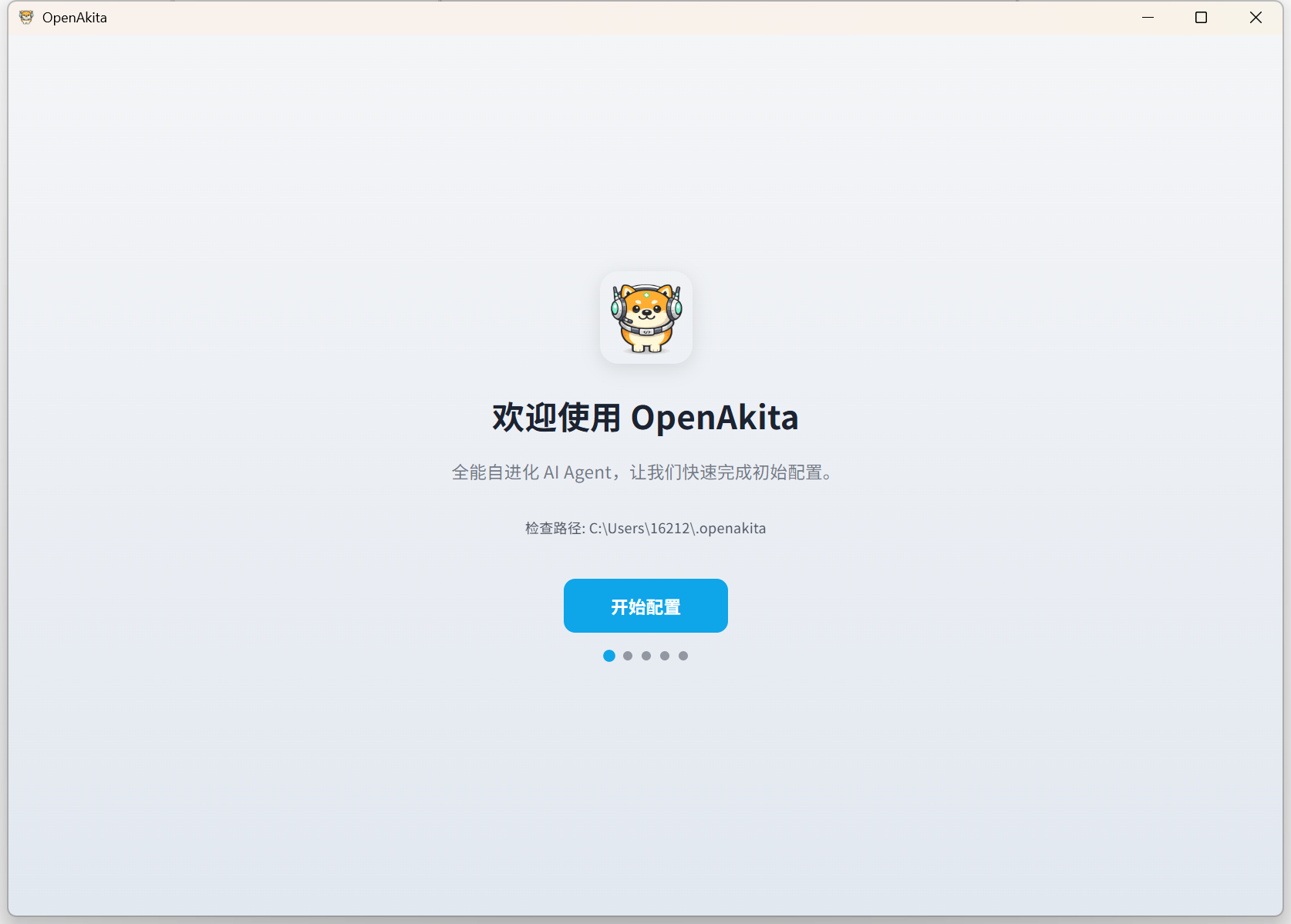 配置向导 - 欢迎使用页面